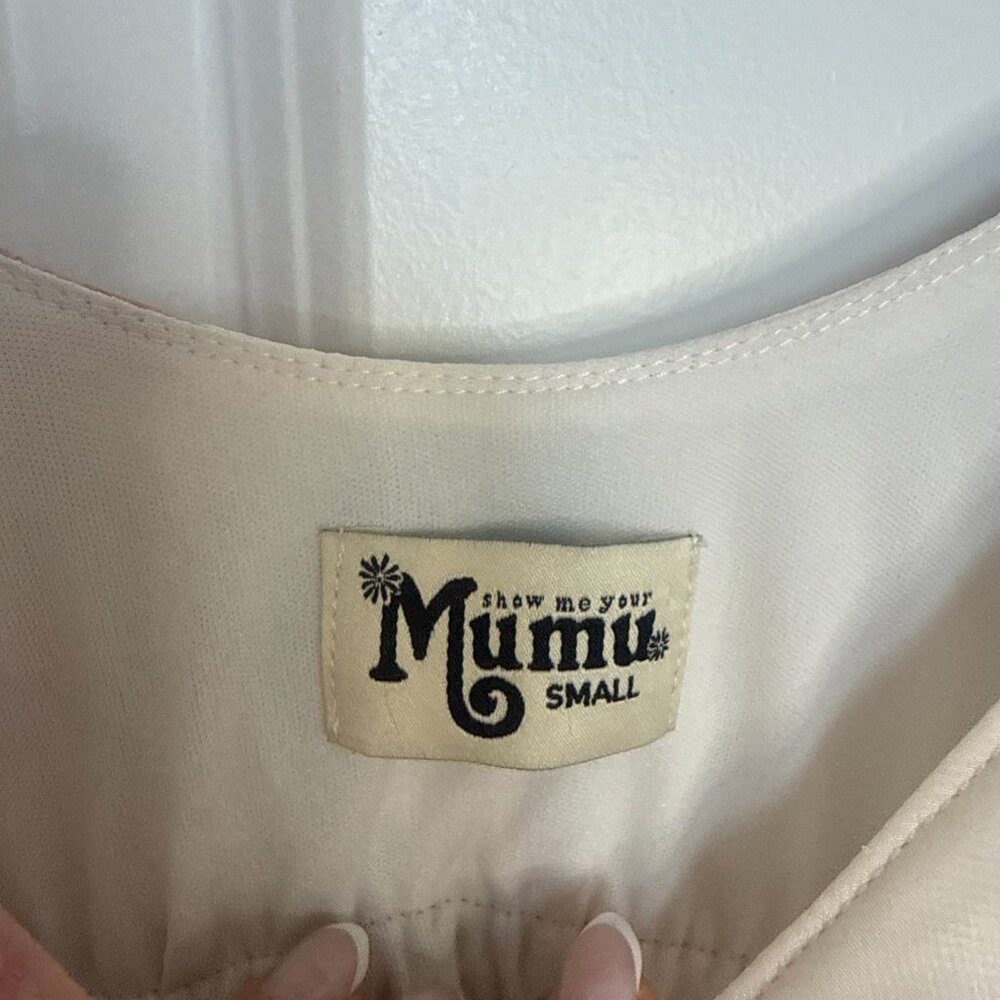 Show Me Your Mumu Caitlin Ruffle Maxi Dress Flowy Boho Fairy Bridesmaid Bridal S - Picture 7 of 15